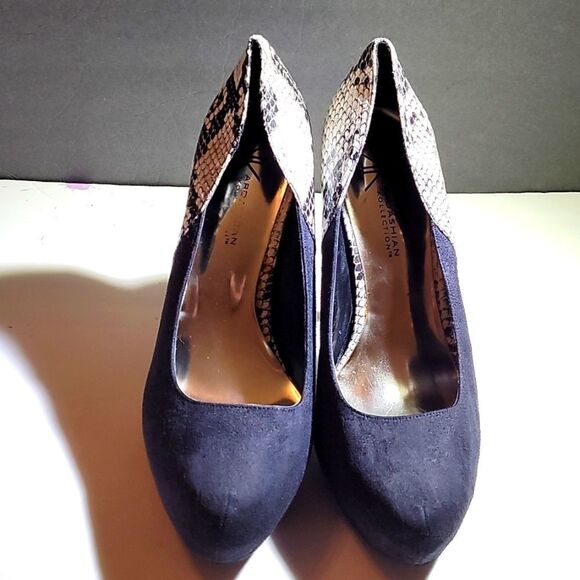 KARDASHIAN KOLLECTION HIGH HEEL SUEDE LEATHER PUMP SHOES - Picture 1 of 16
